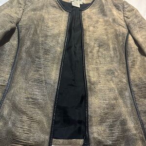 Eloquii Metallic Gold Blazer